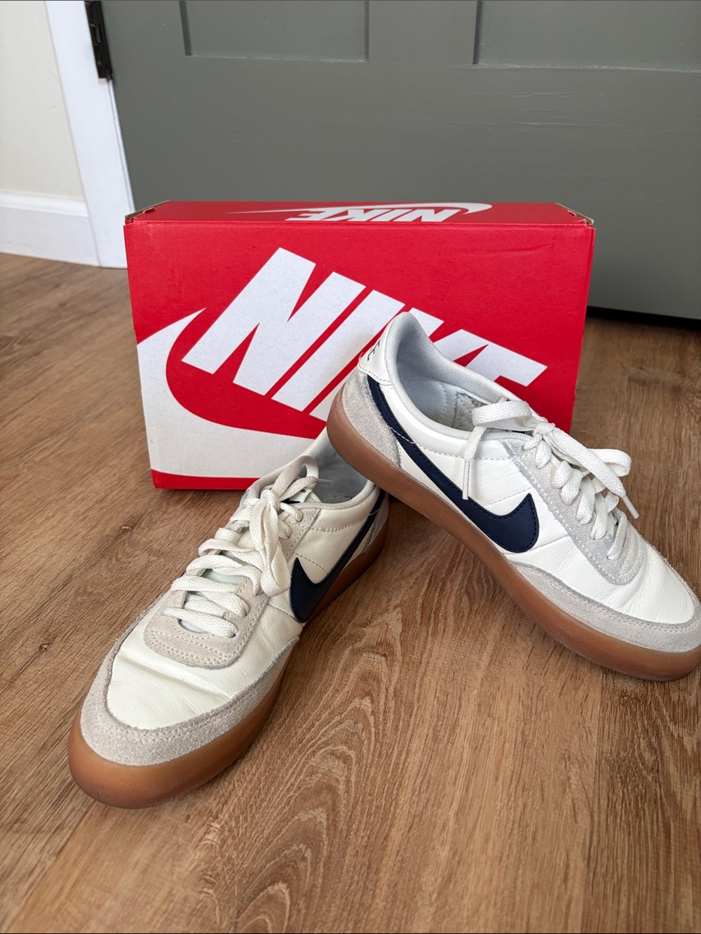 Nike Women’s Killshot 2 Sneakers in White, Navy & Gum